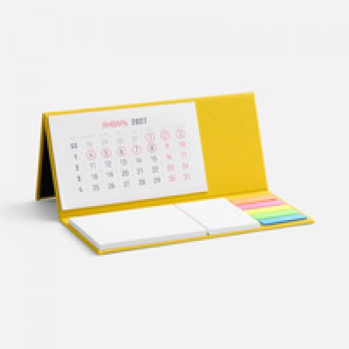 Календарь настольный Grade, желтый