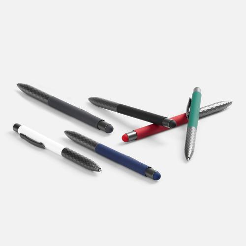 Ручка шариковая Digit Soft Touch со стилусом; - купить подарки с логотипом в Воронеже