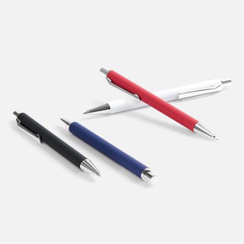 Ручка шариковая Lobby Soft Touch Chrome; - купить подарки с логотипом в Воронеже