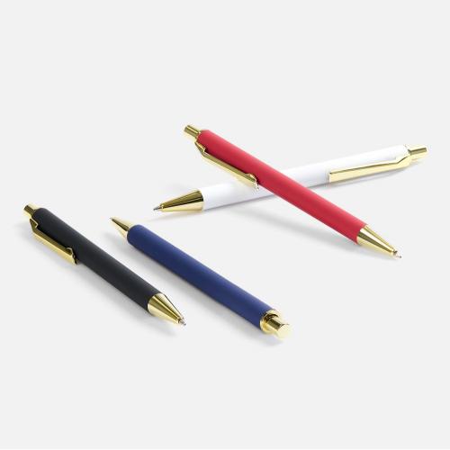 Ручка шариковая Lobby Soft Touch Gold; - купить подарки с логотипом в Воронеже