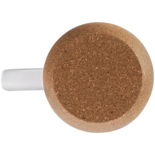 Кружка с пробковой подставкой Corky Walk для сублимационной печати, матовая; - купить именные сувениры в Воронеже