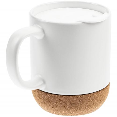 Кружка с пробковой подставкой Corky Walk для сублимационной печати, матовая; - купить необычные подарки в Воронеже