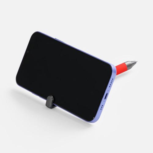 Ручка шариковая Standic с подставкой для телефона; - купить подарки с логотипом в Воронеже