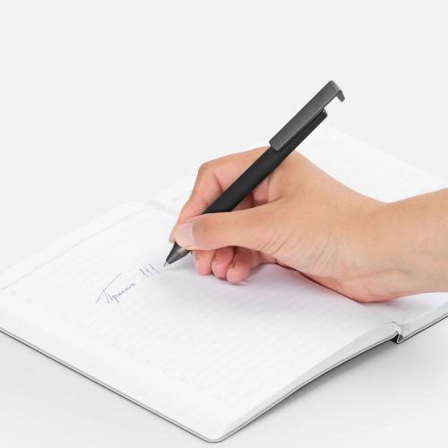 Ручка шариковая Standic с подставкой для телефона; - купить именные сувениры в Воронеже