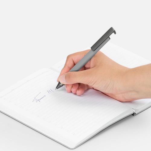 Ручка шариковая Standic с подставкой для телефона; - купить именные сувениры в Воронеже