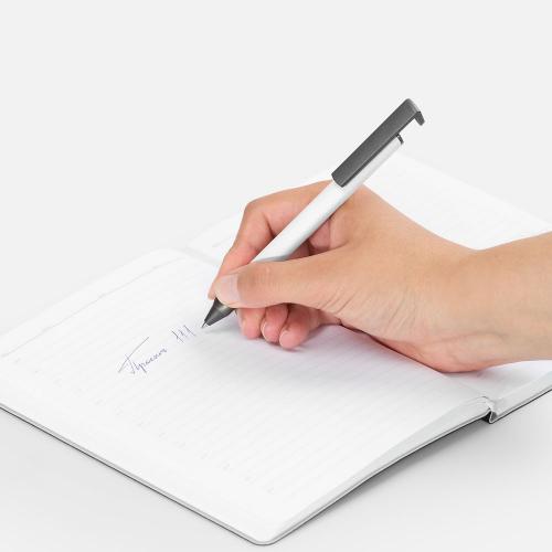 Ручка шариковая Standic с подставкой для телефона; - купить именные сувениры в Воронеже