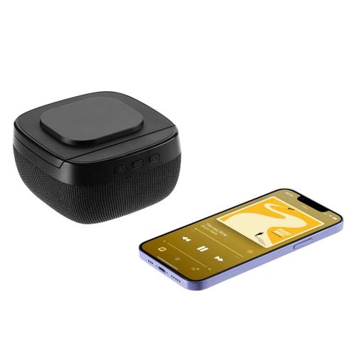 Колонка с беспроводной зарядкой Esca и подсветкой логотипа; - купить необычные подарки в Воронеже