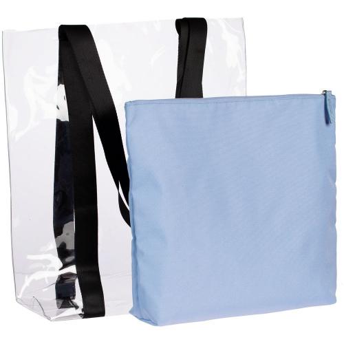 Шопер Clarity с голубым органайзером; - купить необычные сувениры в Воронеже