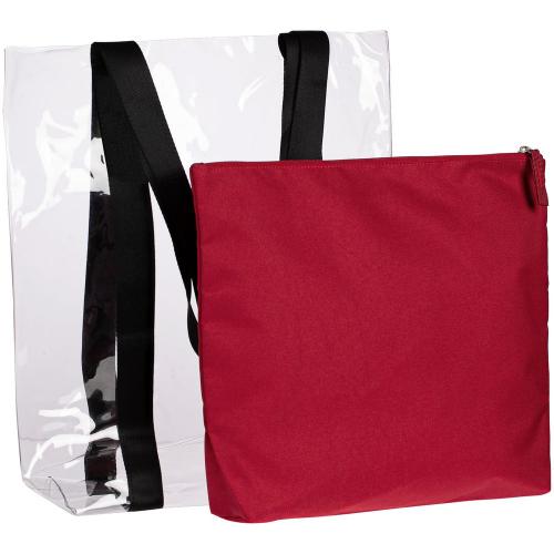 Шопер Clarity с красным органайзером; - купить необычные сувениры в Воронеже