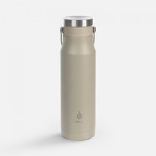 Термобутылка Tateyama, серо-бежевая