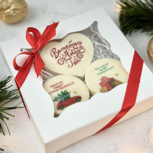 Набор печенья «Новогодние пожелания»; - купить необычные подарки в Воронеже