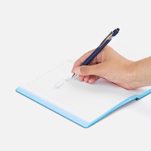 Ручка шариковая Pointer Soft Touch со стилусом; - купить подарки с логотипом в Воронеже