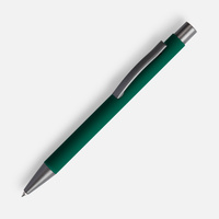 Ручка шариковая Atento Soft Touch, зеленая