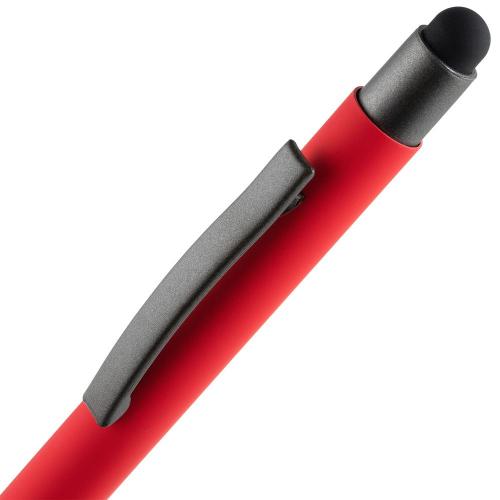Ручка шариковая Atento Soft Touch со стилусом; - купить именные сувениры в Воронеже