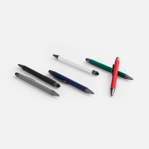 Ручка шариковая Atento Soft Touch Stylus со стилусом; - купить подарки с логотипом в Воронеже
