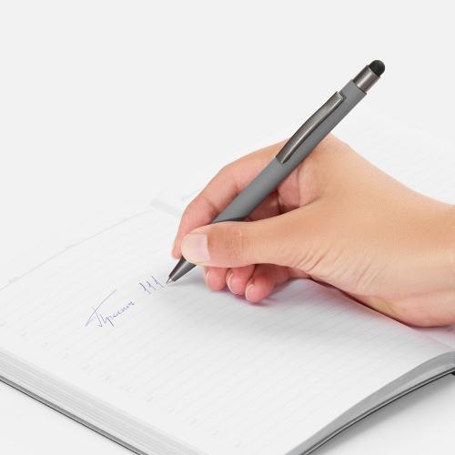 Ручка шариковая Atento Soft Touch со стилусом; - купить именные сувениры в Воронеже