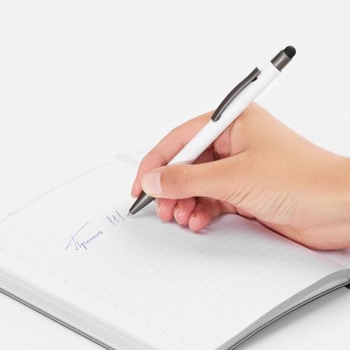 Ручка шариковая Atento Soft Touch со стилусом; - купить именные сувениры в Воронеже