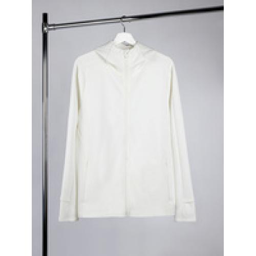 Куртка с капюшоном унисекс Begi, молочно-белая