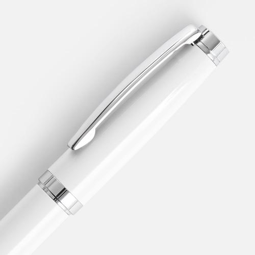 Ручка шариковая Letra Chrome, глянцевая; - купить необычные сувениры в Воронеже