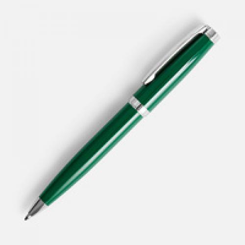 Ручка шариковая Letra Chrome, глянцевая, темно-зеленая
