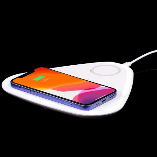 Станция беспроводной зарядки с антистрессом Countdown; - купить подарки с логотипом в Воронеже