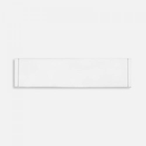 Лейбл из ПВХ Dzeta, S, белый