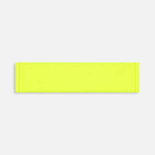 Лейбл из ПВХ Dzeta, S, желтый неон