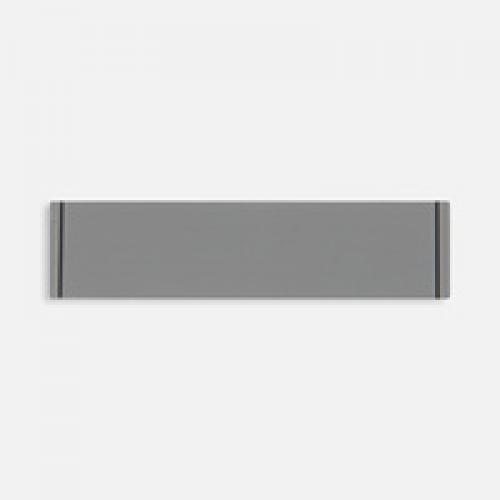 Лейбл из ПВХ Dzeta, S, серый