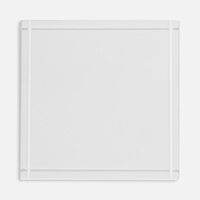 Лейбл из ПВХ Dzeta, L, белый