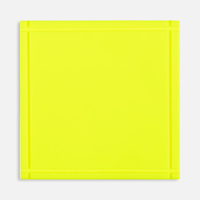 Лейбл из ПВХ Dzeta, L, желтый неон