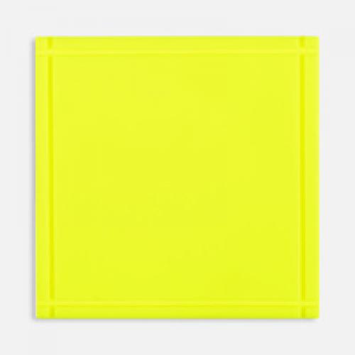 Лейбл из ПВХ Dzeta, L, желтый неон