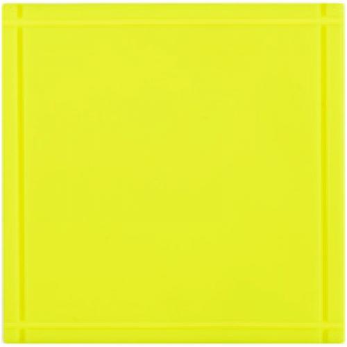 Лейбл из ПВХ Dzeta, L, желтый неон