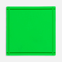 Лейбл из ПВХ Dzeta, L, зеленый неон