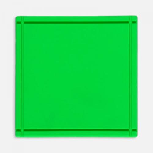 Лейбл из ПВХ Dzeta, L, зеленый неон