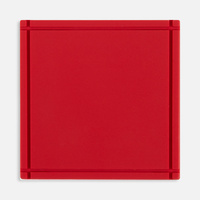 Лейбл из ПВХ Dzeta, L, красный