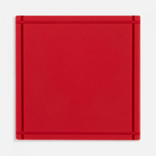 Лейбл из ПВХ Dzeta, L, красный