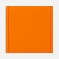 Лейбл из ПВХ Dzeta, L, оранжевый неон