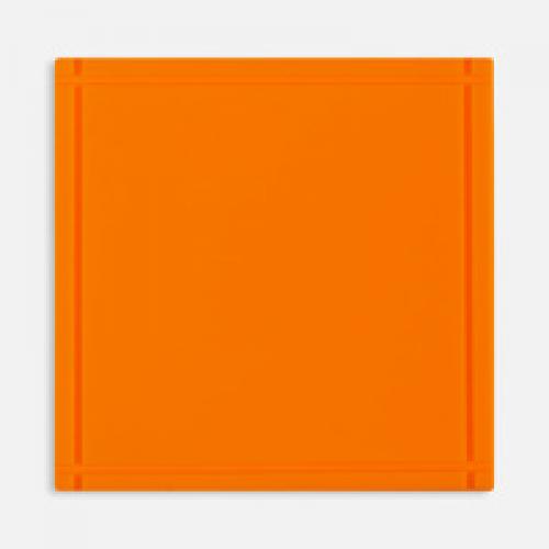 Лейбл из ПВХ Dzeta, L, оранжевый неон