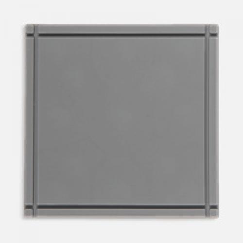 Лейбл из ПВХ Dzeta, L, серый