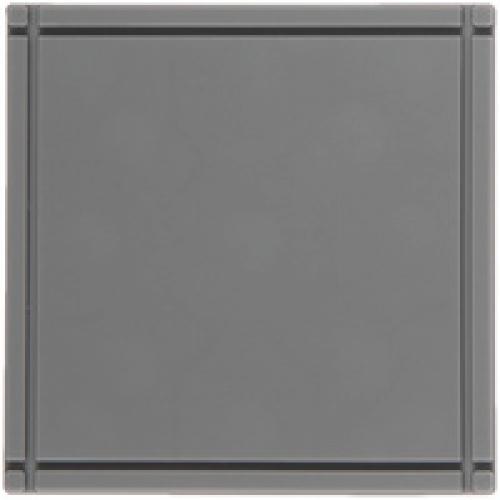 Лейбл из ПВХ Dzeta, L, серый