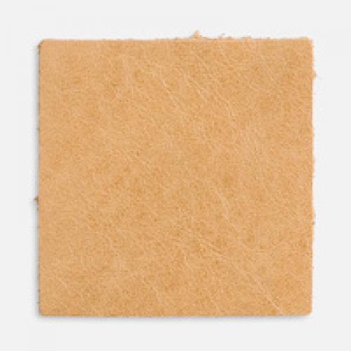 Лейбл кожаный Pasek, L, бежевый