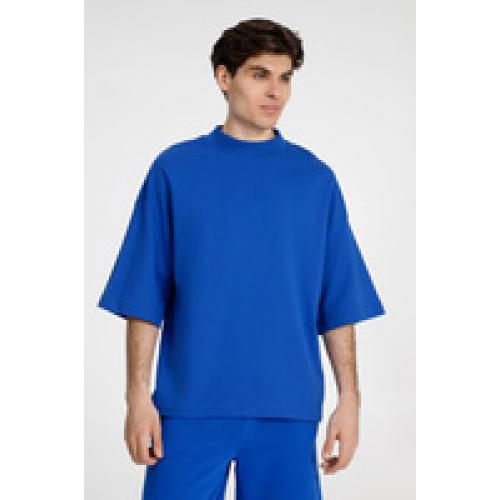 Футболка оверсайз унисекс T9, синяя