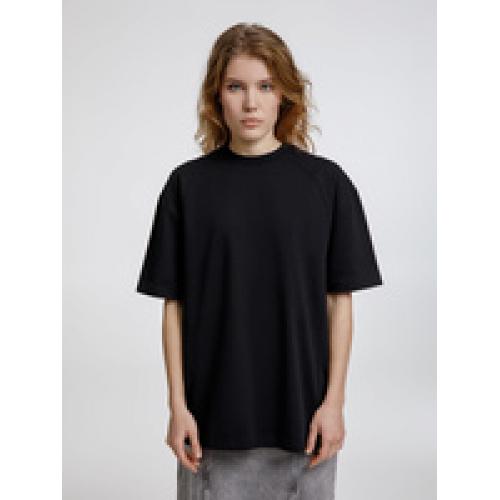 Футболка оверсайз унисекс Sideline, черная