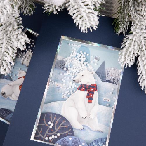 Коробка The Blue Bear; - купить именные сувениры в Воронеже