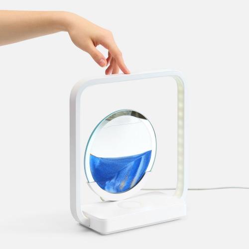 Интерьерный светильник с беспроводной зарядкой Sandflow; - купить подарки с логотипом в Воронеже