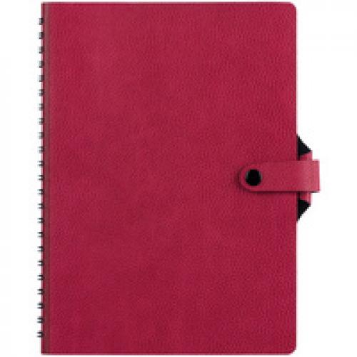 Ежедневник Strep Front на заказ, недатированный, малиновый