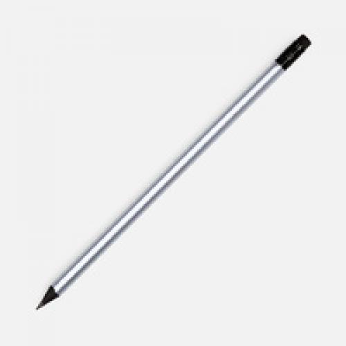 Карандаш простой Triangle Black с ластиком, серебристый