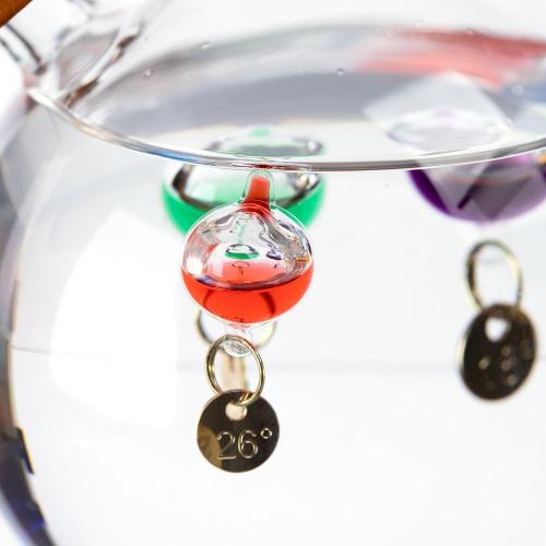 Термометр-шар «Галилео» в деревянном корпусе; - купить подарки с логотипом в Воронеже