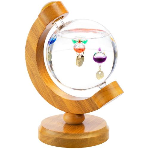 Термометр-шар «Галилео» в деревянном корпусе; - купить необычные подарки в Воронеже