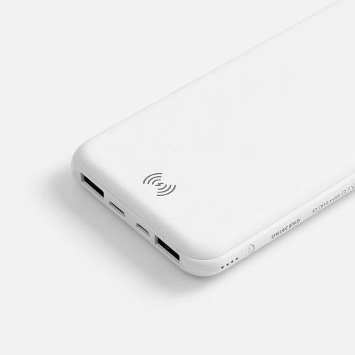 Аккумулятор с беспроводной зарядкой All Day Wireless, 10000 мАч; - купить подарки с логотипом в Воронеже